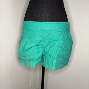 J. Crew High Waist Teal Shorts